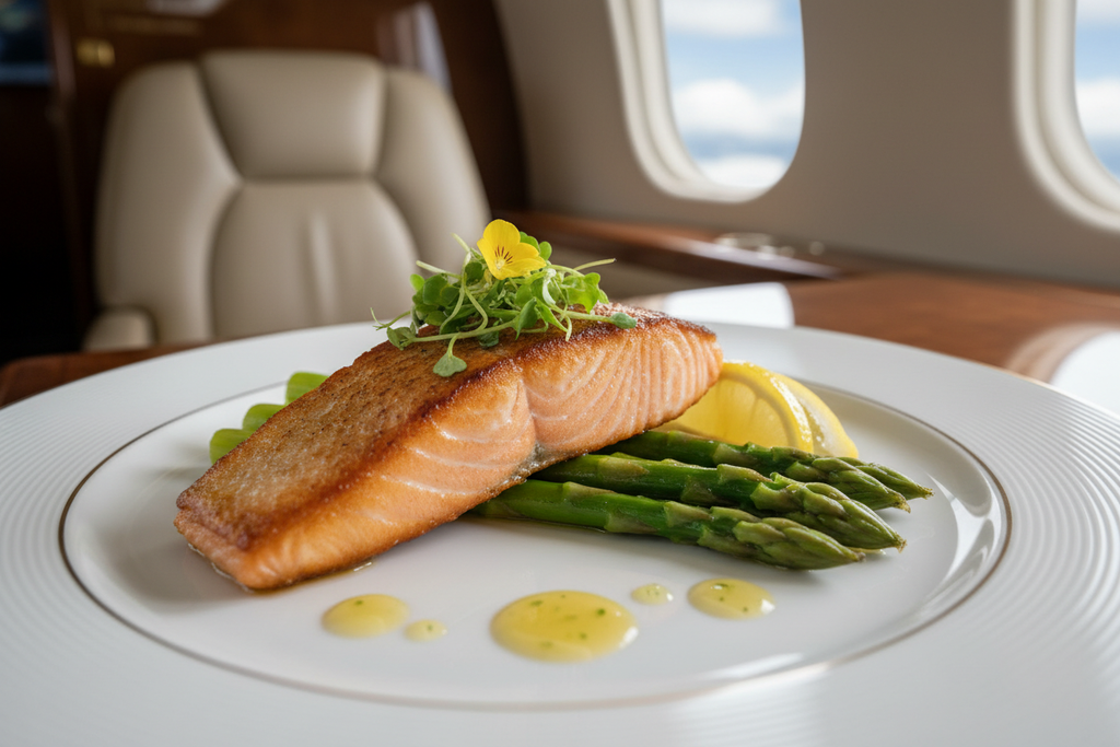 Tailored allergen-friendly menu with colorful nutritious dishes