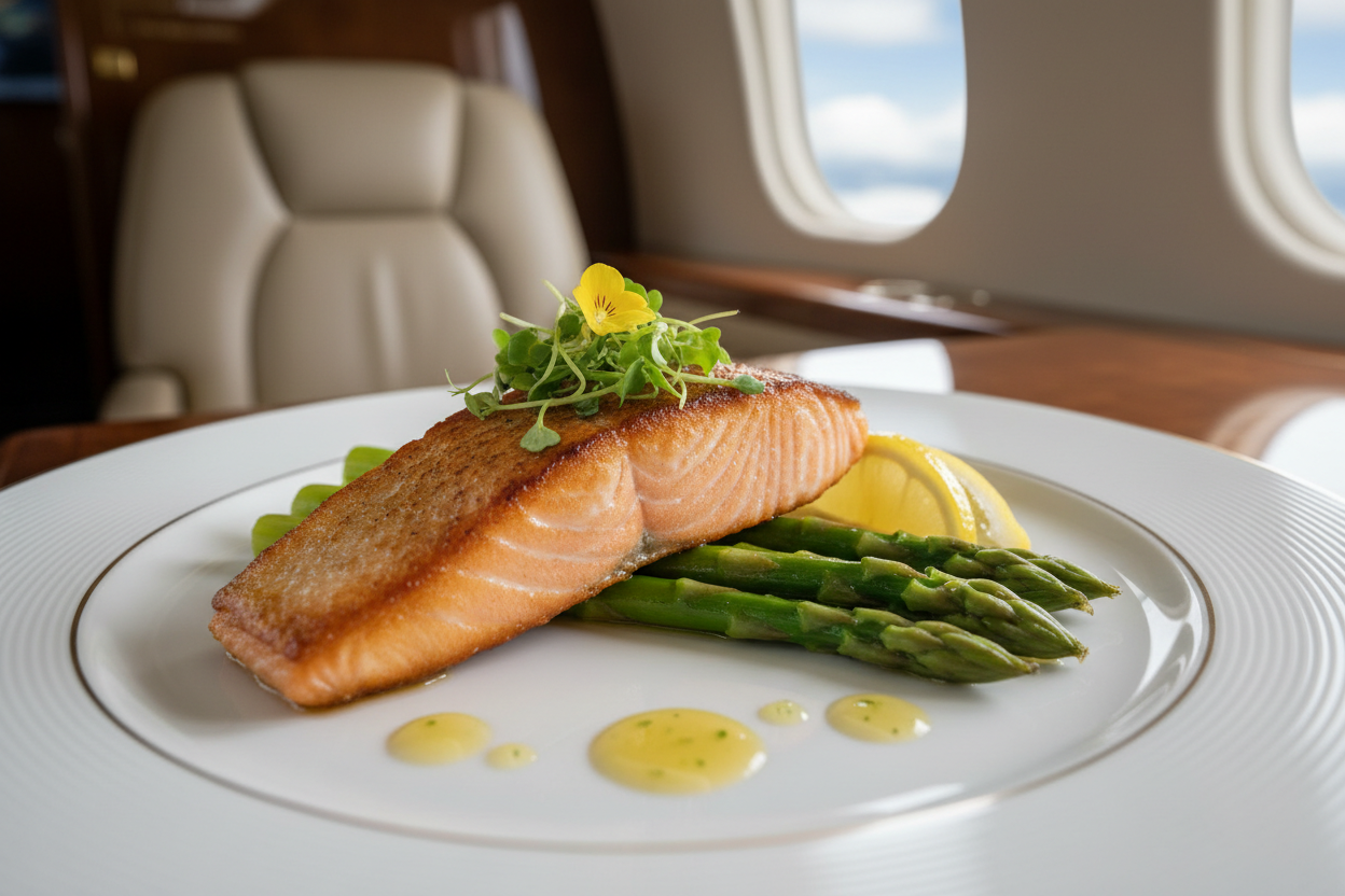 Tailored allergen-friendly menu with colorful nutritious dishes
