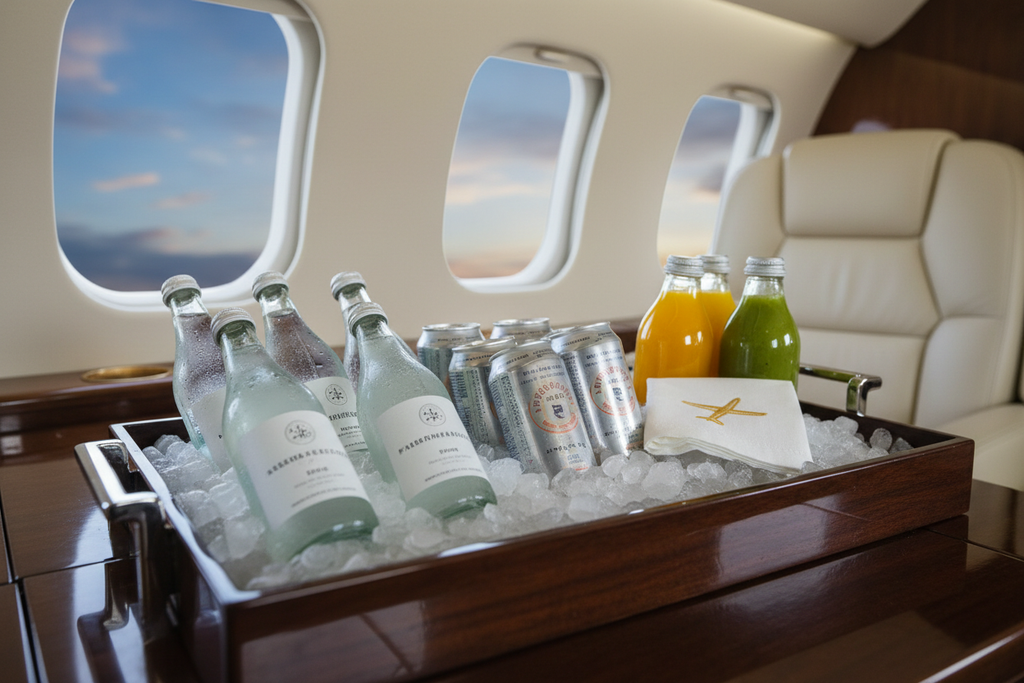 Cabin beverage refreshment pack with assorted waters and drinks